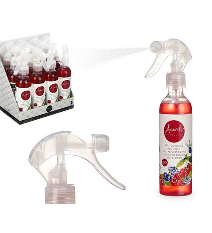 Acorde Rode Vruchten luchtverfrisser 200 ml, set of 12, decorative house air fresheners with red fruit scent