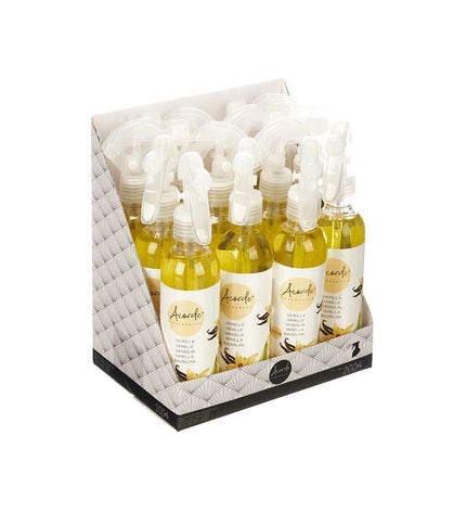 Acorde Vanille air freshener spray bottle for home and kitchen, 200 ml, with vanilla scent, set of 12.