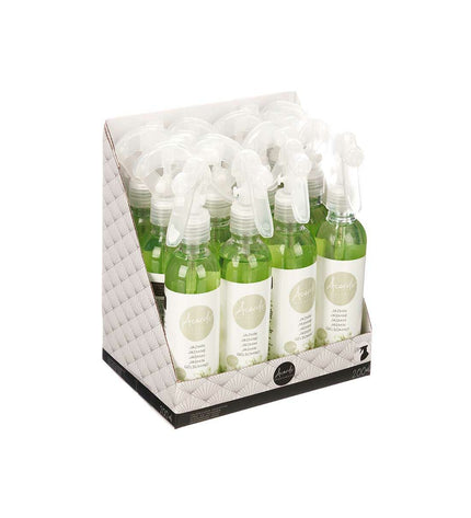 Acorde Jasmijn air freshener bottles, 200 ml each, for home decor and kitchen scent enhancement, displayed in a set of 12.