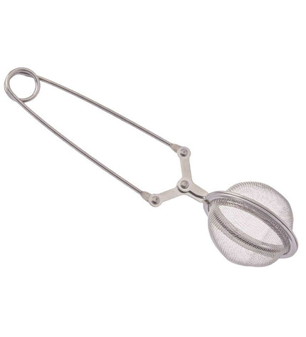 Set of 12 Kinvara stainless steel infuser balls for tea and coffee brewing, measuring 5x16x5.3 cm, in a kitchen or household setting.