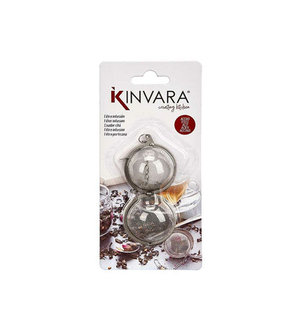 Set of 12 Kinvara stainless steel coffee and tea infusers, 8.5 x 18 x 2.5 cm, perfect for brewing flavorful beverages.
