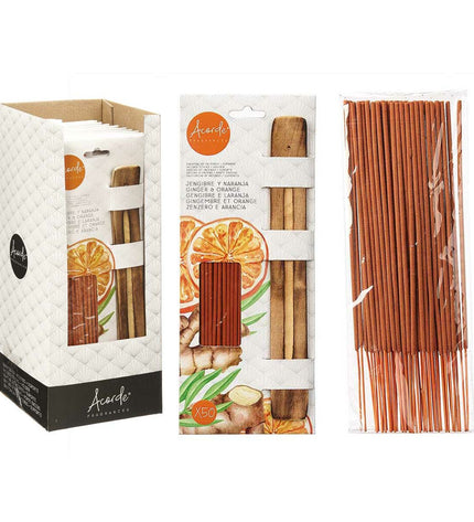 A set of 12 Acorde Oranje incense cones for home decor and cooking ambiance, displayed in a neat arrangement.