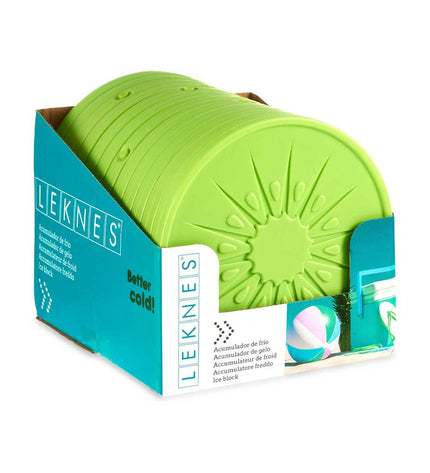 Leknes Kou-accumulator set, 12 durable 250ml containers for camping and outdoor activities, compact 17.5 x 1.5 x 17.5 cm size
