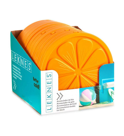 Leknes Kou-accumulator 250ml for camping and outdoor use, displayed in a pack of 12, with dimensions 17.5x1.5x17.5 cm.