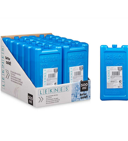 Leknes Kou-accumulator set, 12 durable outdoor containers for camping and hiking, 500 ml, compact size.