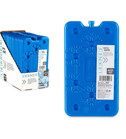 Leknes Kou-accumulator set of 18, 400 ml camping and outdoor containers, 14 x 24.5 x 1.5 cm, for camping and hiking.