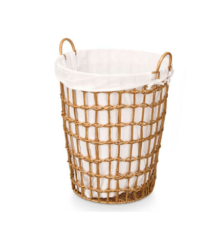 Set of six Kipit storage bags made from natural polyester, polypropylene, and cotton, ideal for home organization and kitchen use.