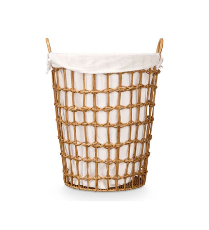 Six Kipit natural polyester and polypropylene storage bags with iron and plastic, 50% cotton, for home organization and kitchen use.