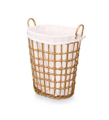 Set of six Kipit storage bags made from natural polyester, cotton, and plastic, ideal for home organization and kitchen use.