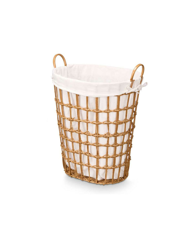 Set of six Kipit storage bags made from natural polyester, cotton, and plastic, ideal for home organization and kitchen use.