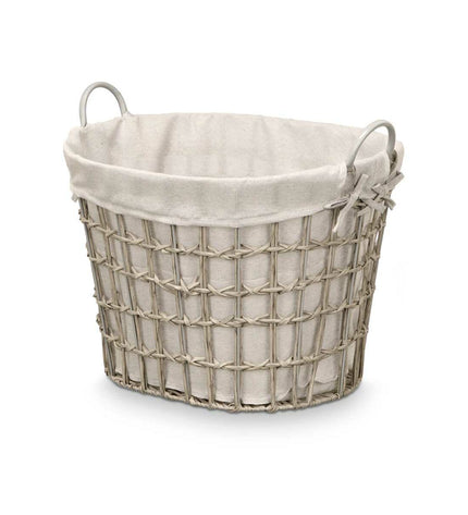 Six Kipit gray polyester storage bags made of plastic, polypropylene, iron, and cotton, designed for home and kitchen organization.