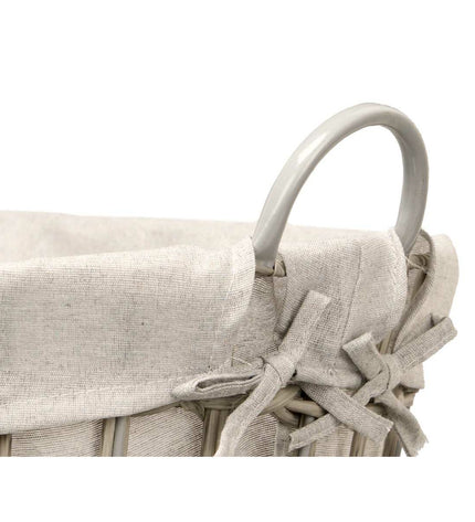 Set of six Kipit gray storage bags made of polyester, polypropylene, and plastic with 50% cotton, suitable for home organization.