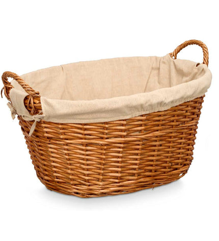 Set of six Kipit natural polyester braided storage bags made from 50% cotton, ideal for household organization.