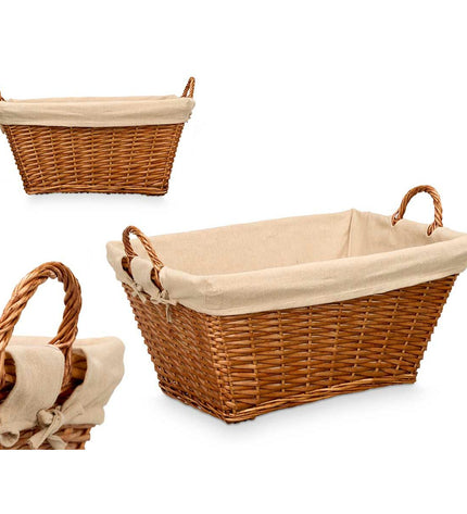 Kipit Mand Kipit Natuurlijk polyester vlechtwerk stof, 50% katoen, 6 stuks, ideaal voor huis en koken opslag en organisatie.