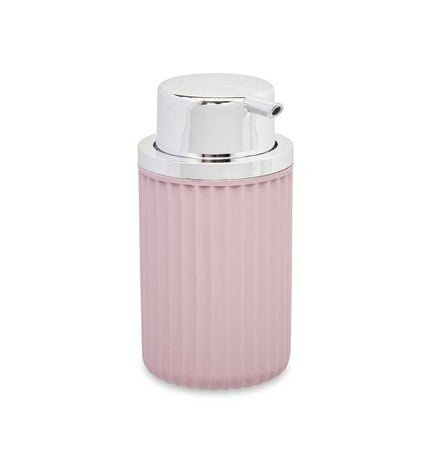 Berilo pink plastic soap dispenser for bathroom, 420 ml, with 7 x 14.5 x 8.5 cm size, set of 16 for household use