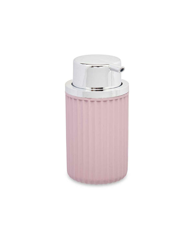 Berilo pink plastic soap dispenser for bathroom, 420 ml, with 7 x 14.5 x 8.5 cm size, set of 16 for household use