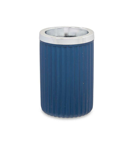 Set of 16 blue plastic Glas Berilo containers for bathroom and kitchen, measuring 7.5 x 11.5 x 7.5 cm