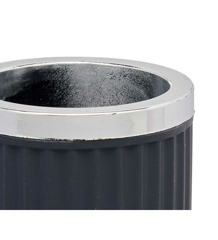 Set of 16 Berilo Glas Berilo Antraciet plastic bathroom and kitchen storage containers, 7.5 x 11.5 x 7.5 cm.