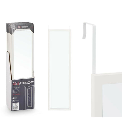 Set of 12 Gift Decor white hanging mirrors, 30x120 cm, stylish house decor for home interior and kitchen decoration.