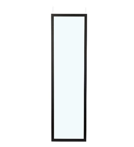 Set of 12 black hanging mirrors by Gift Decor, 30x120 cm, ideal for home decor and wall decoration.