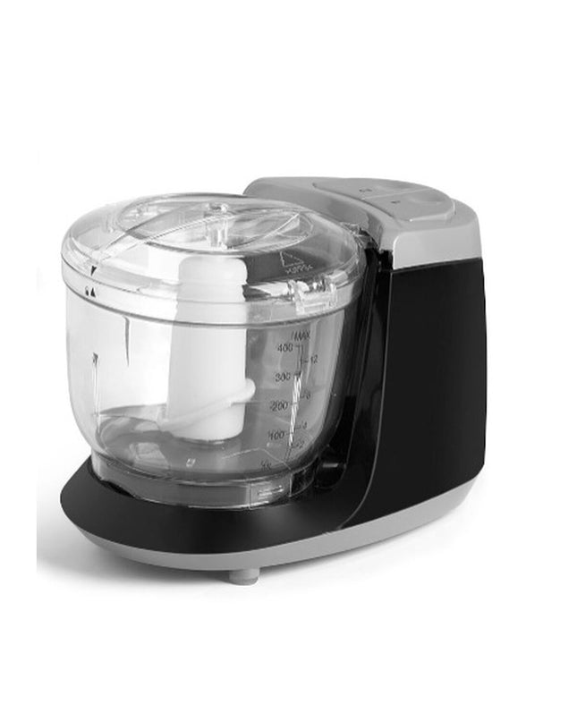 Argon Maalmachine in zwart en grijs met transparante details, roestvrij staal, plastic, 400 ml, 350W for household use.