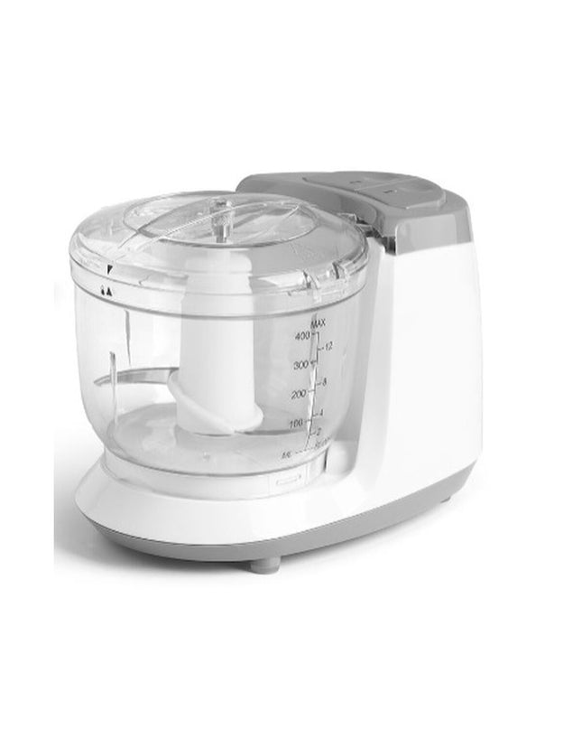 Argon Maalmachine in wit, grijs en transparant plastic, roestvrij staal, 400 ml, 350 W, compact kitchen appliance