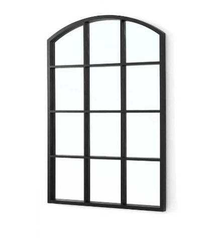 Set of four black house mirror decorative wall mirrors by Gift Decor, 50.5 x 2.5 x 76 cm, ideal for home decor.