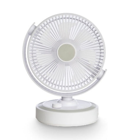 Argon Tafelventilator in wit, compact tabletop fan with 30W power, measuring 21x28x32.5 cm for home and kitchen use