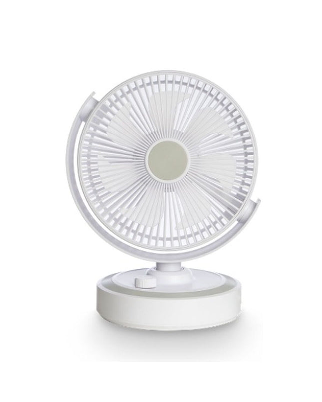 Argon Tafelventilator in wit, compact tabletop fan with 30W power, measuring 21x28x32.5 cm for home and kitchen use
