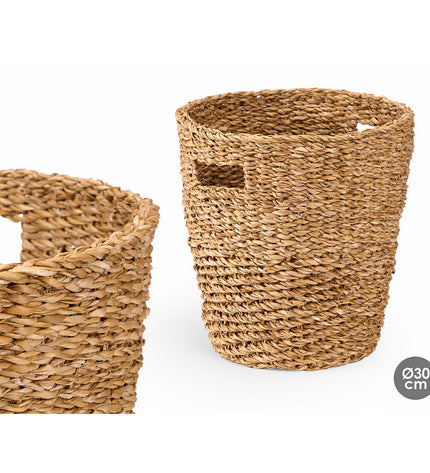 Set of four Bruin Zeealgen storage containers by Gift Decor for home organization and kitchen storage.