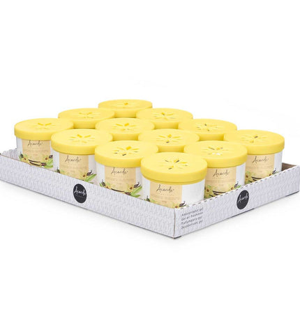 Acorde Vanille air freshener set with 12 vanilla-scented sachets for home and kitchen decor, each weighing 190g.