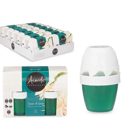 Acorde Dame van de nacht luchtverfrisserset with two decorative scent diffuser pieces, 12 total, for home and kitchen decor.