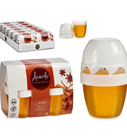 Acorde Kaneel luchtverfrisserset with 12 scented air fresheners for home and kitchen decor, featuring two parts.