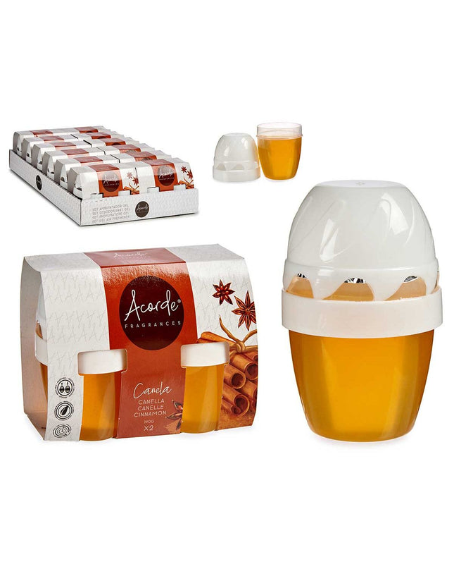 Acorde Kaneel luchtverfrisserset with 12 scented air fresheners for home and kitchen decor, featuring two parts.