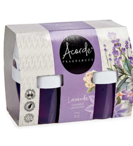 Acorde Lavender air freshener set with two pieces, featuring lavender scent, designed for home and kitchen decor.