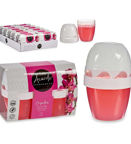 Acorde Orchidee air freshener set with two parts, 12 pieces, for home and kitchen decor, featuring orchid scent.
