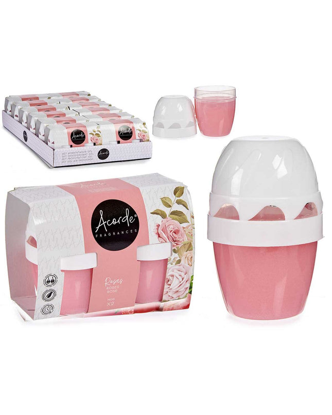 Acorde Roze luchtverfrisserset with 2 parts, including 12 freshening sachets, for home decor and air freshening.