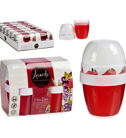 Acorde luchtverfrisserset Rode Vruchten, 2 onderdelen, 12 stuks, huis en koken decoratie, fresh fruit-scented air fresheners