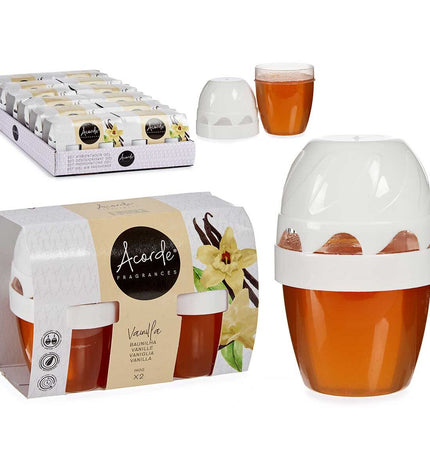 Acorde Vanille air freshener set with 12 pieces, featuring two parts for home and kitchen decor and fragrance.