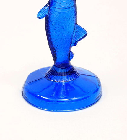 Fish Candle Holder in Royal Blue – Ocean Coastal Decor Accent