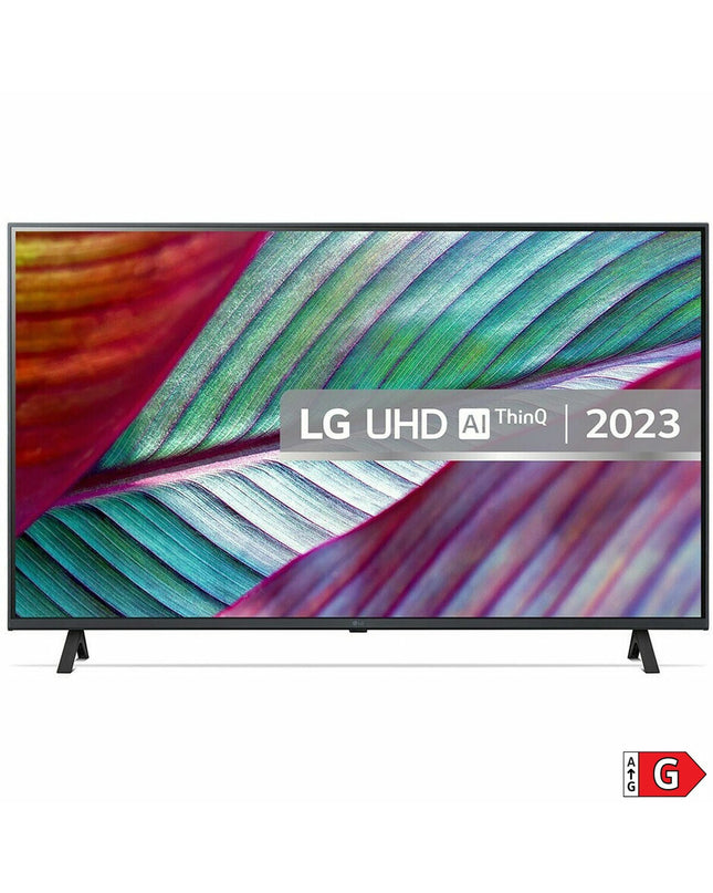 LG 43-inch 4K Ultra HD LCD Smart TV with direct-LED backlighting, ideal for home entertainment and video streaming.