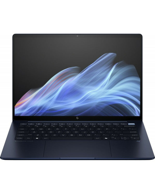 HP B69BCET 14-inch laptop with Intel Core Ultra 7, 32GB RAM, and 512GB SSD, featuring a sleek design and high performance.