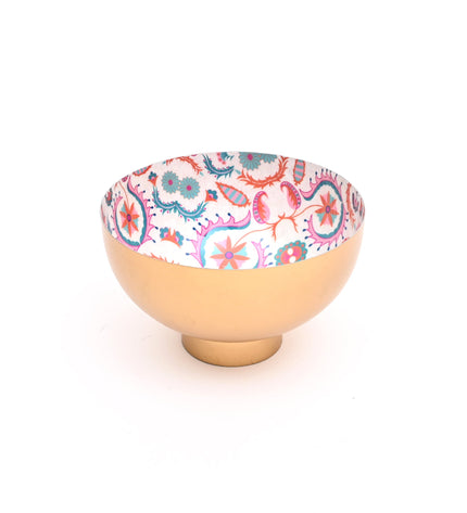 Round Enamel Metal Serving Bowl – Rustic Kitchen & Dining Tableware