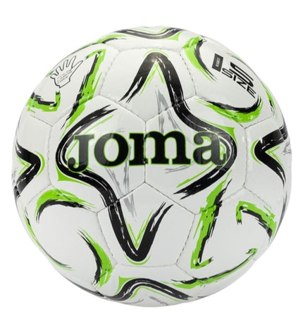 Joma Sport Ego II football in size 5, designed for outdoor sports, with a black and white pattern on the ball.