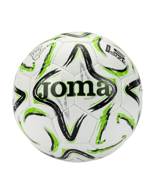 Joma Sport Ego II football in size 5, designed for outdoor sports, with a black and white pattern on the ball.
