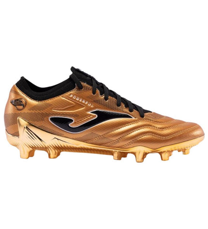 Black Joma Sport Powerful Cup adult soccer cleats designed for outdoor football, featuring a sleek and durable sport shoe design.
