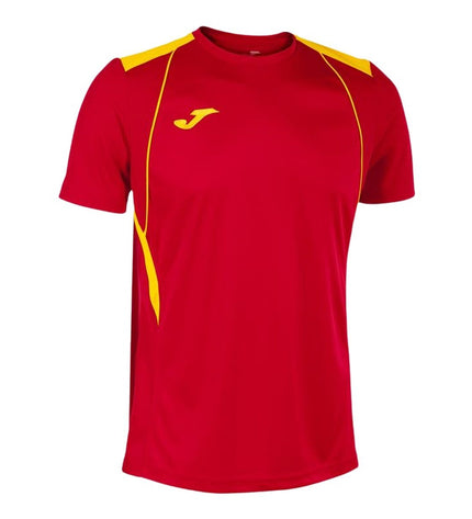 Children's Joma Sport Championship VII football shorts with short sleeves, suitable for ages 7-8, sporty and comfortable.