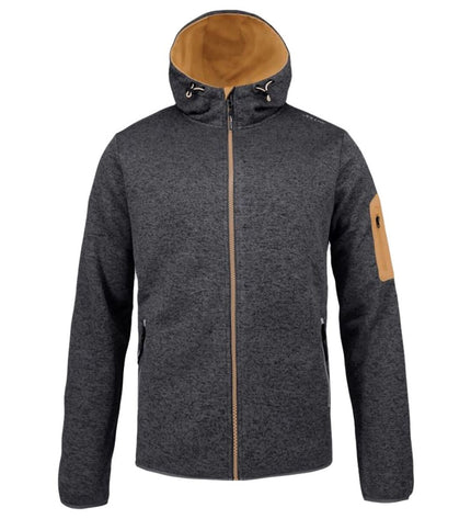 Uniseks Joluvi fleece voering voor outdoor en kamperen, antraciet kleur, geschikt voor wandelen en outdoor activiteiten.