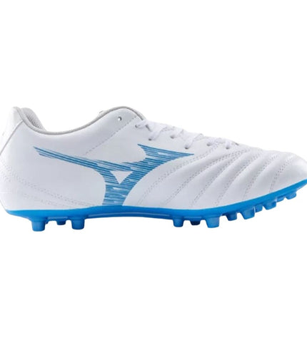 Mizuno Monarcida Neo III Select Ag Indigo adult football soccer shoes for outdoor play, shown on a plain background