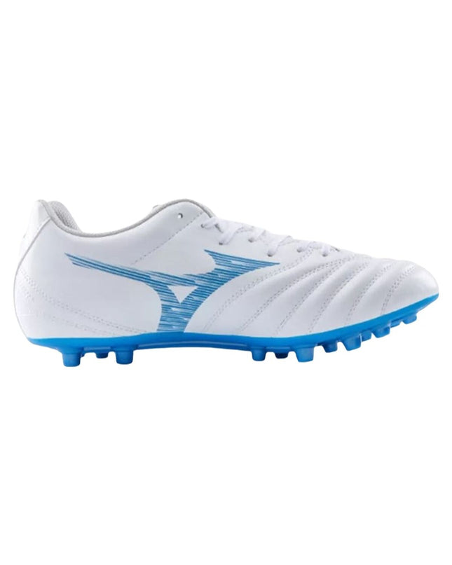 Mizuno Monarcida Neo III Select Ag Indigo adult football soccer shoes for outdoor play, shown on a plain background